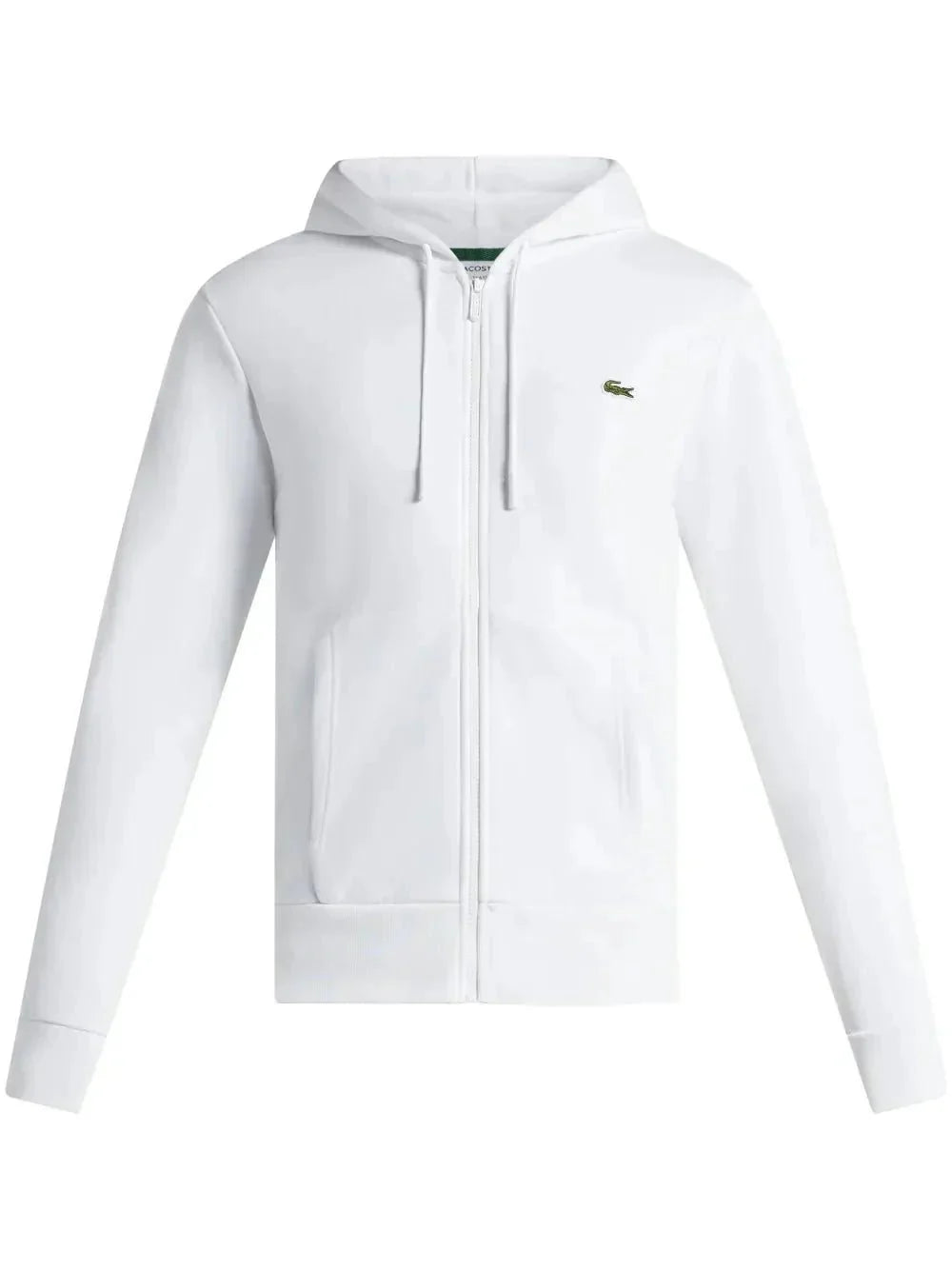 appliqué-logo zip-up hoodie