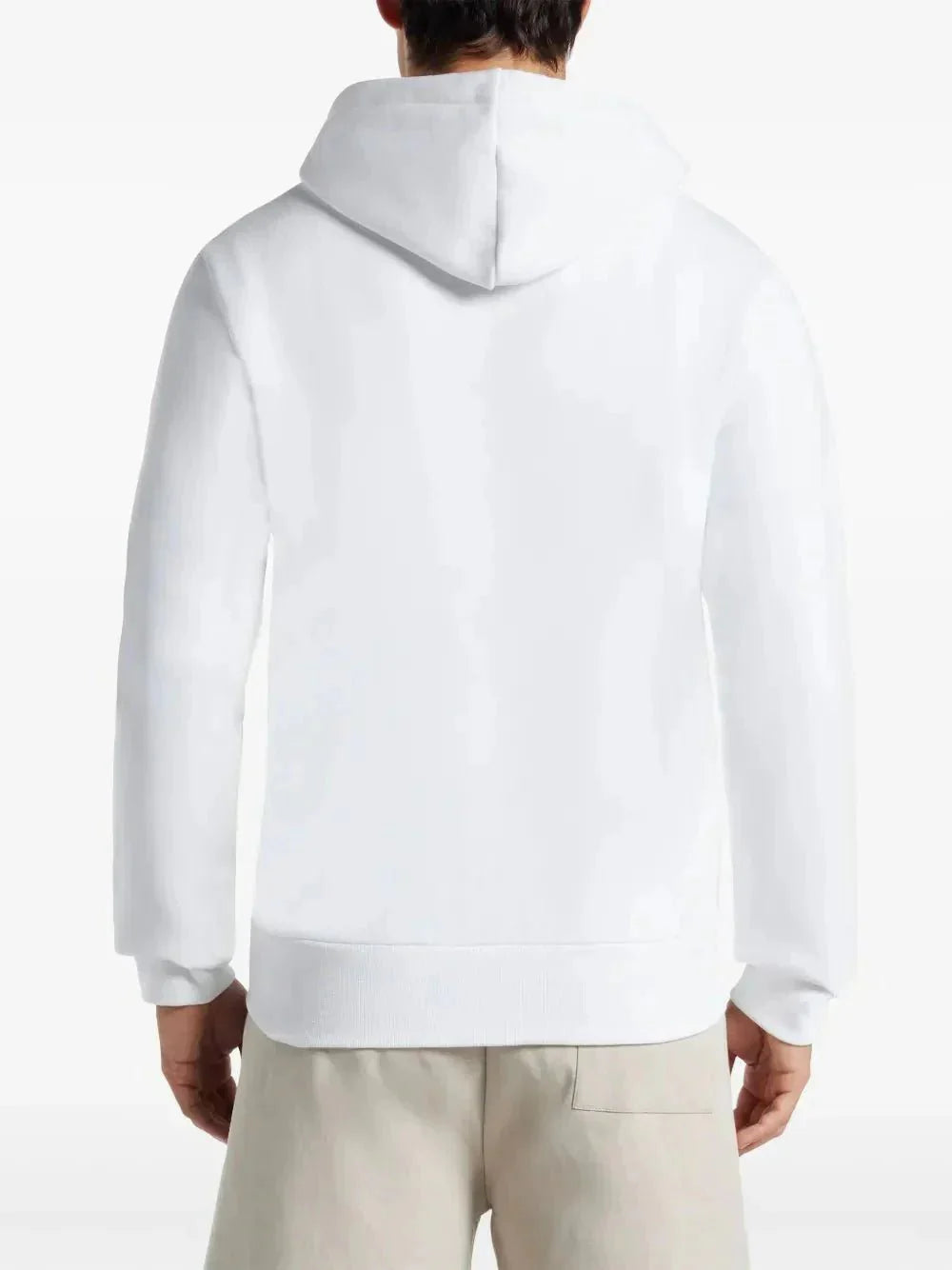 appliqué-logo zip-up hoodie
