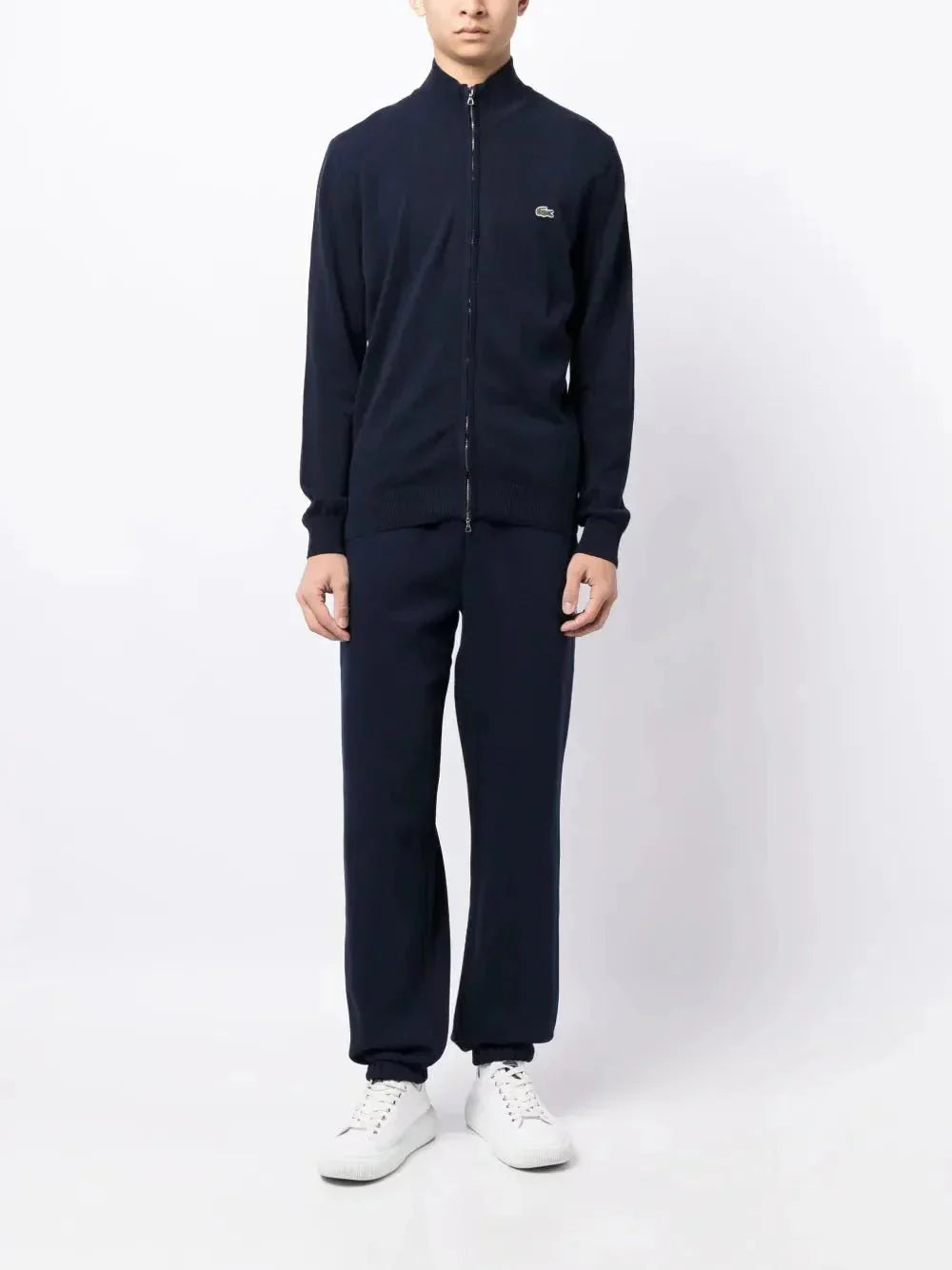 crocodile logo-patch fleece track pants