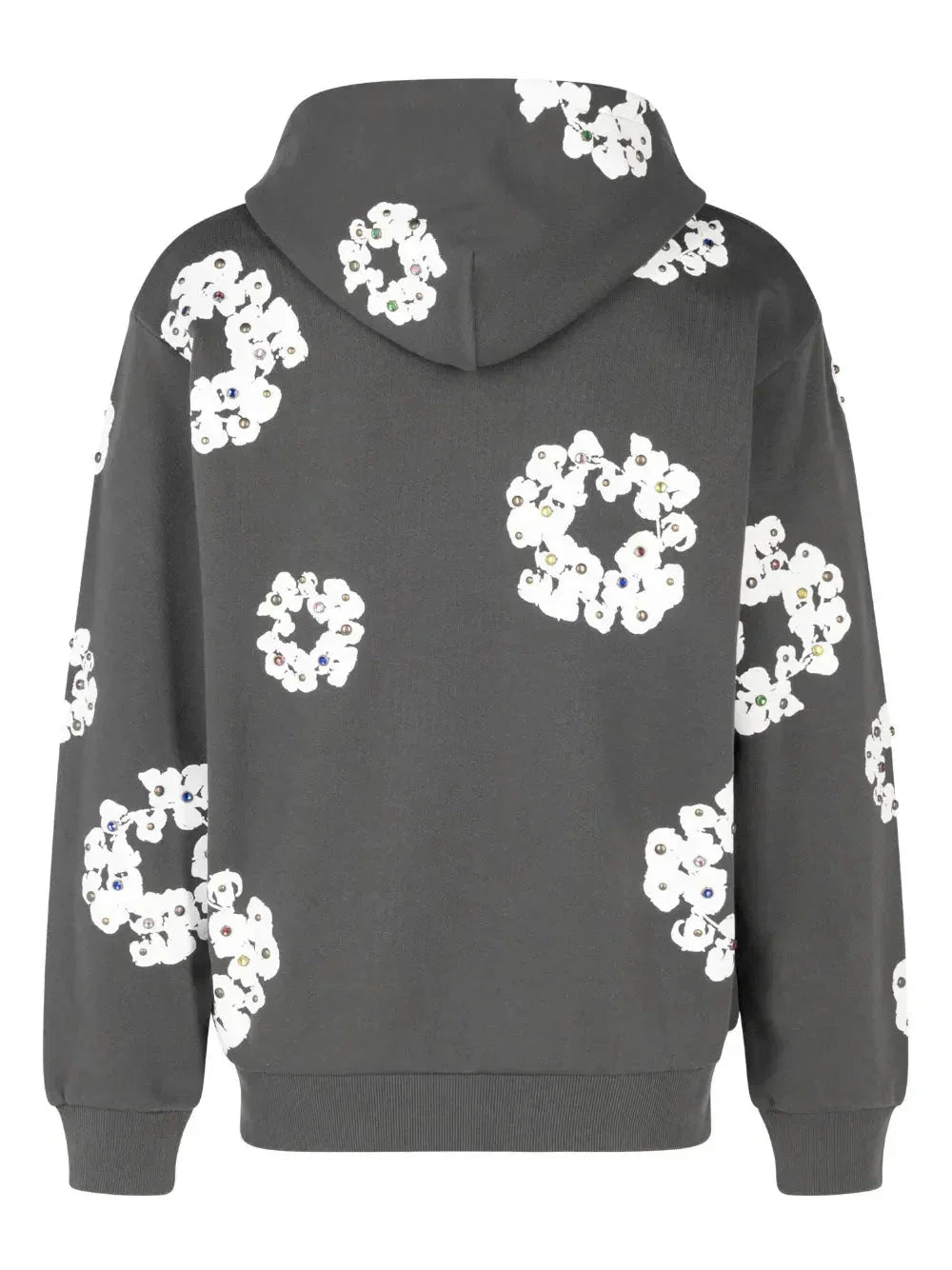 hoodie zippé Rhinestone Wreath