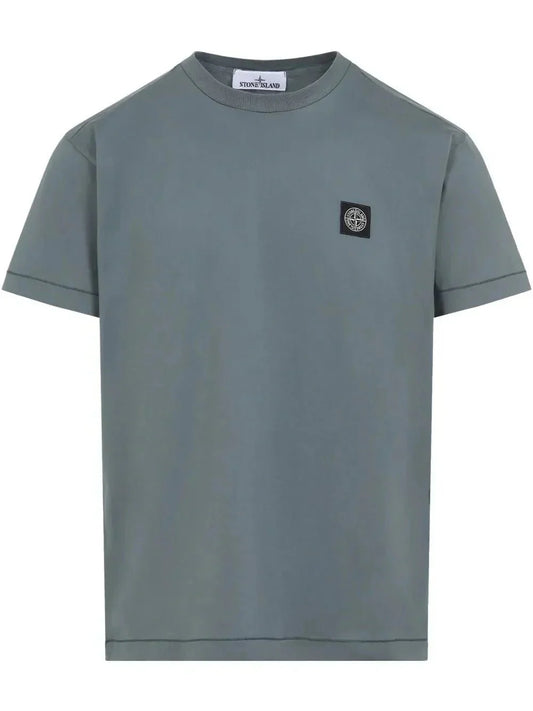 Stone Compass-patch cotton T-shirt