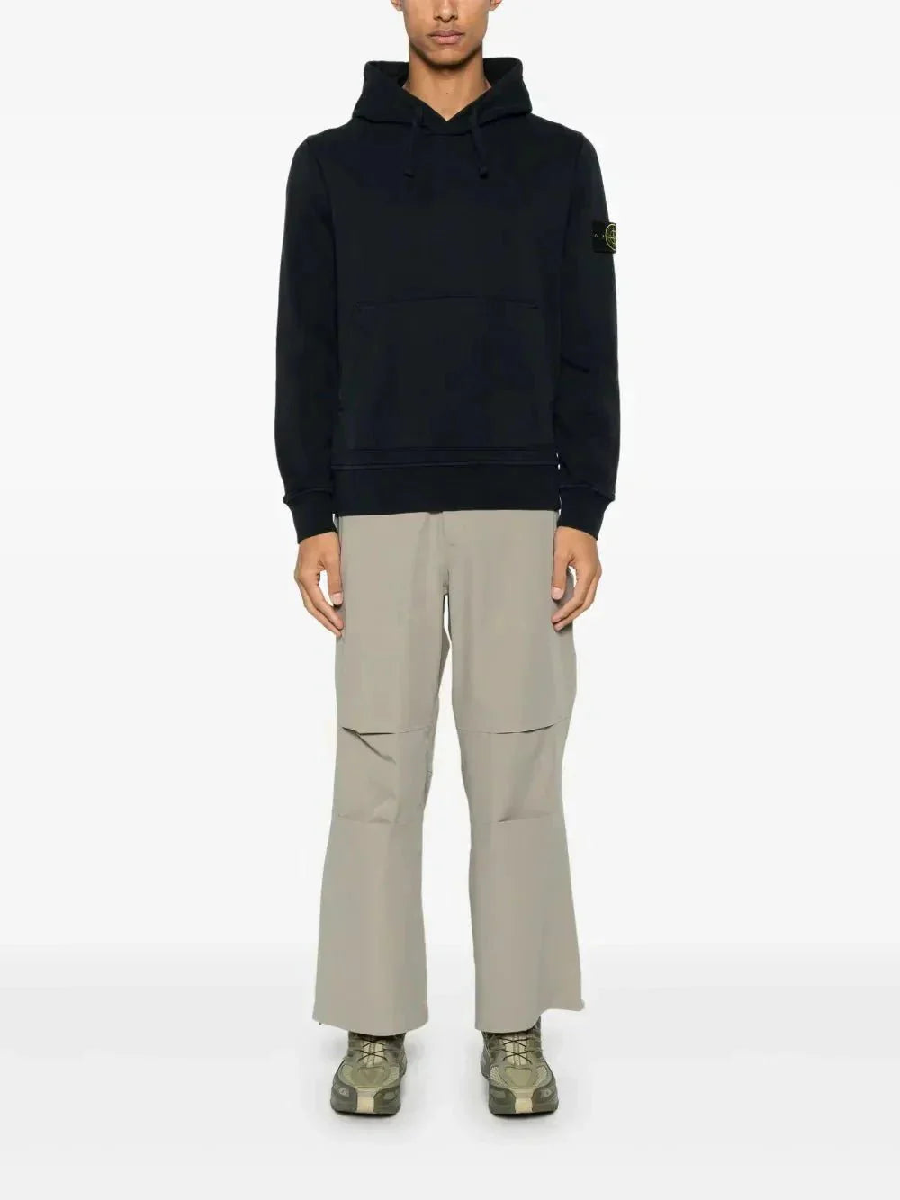 Stone hoodie à patch Compass