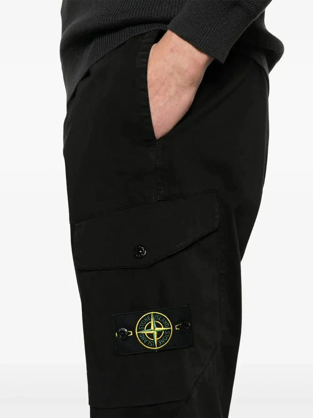Stone pantalon cargo à patch Compass