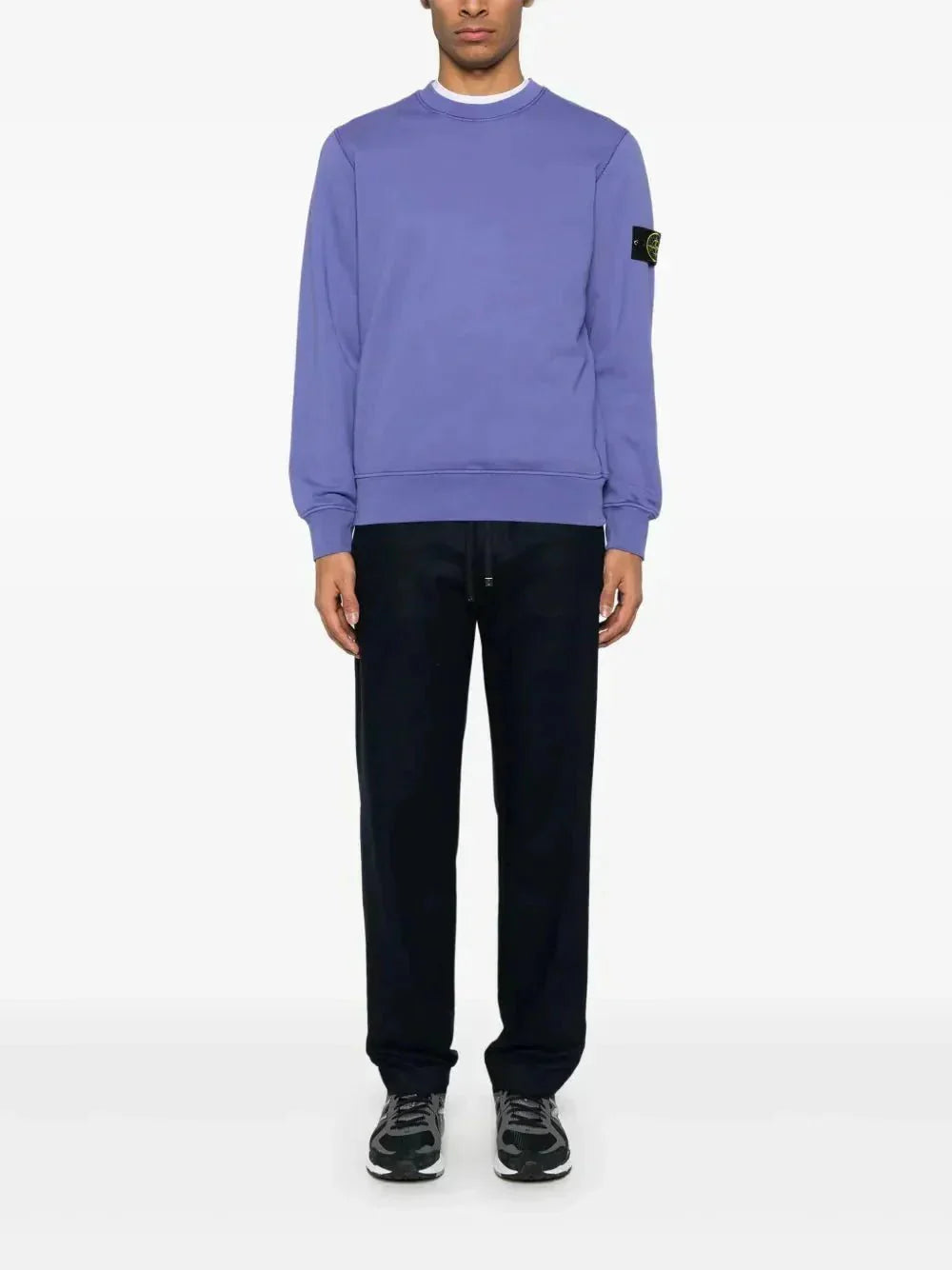 Stone sweat en coton à patch Compass