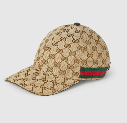 Casquette en toile GG avec détail bande
