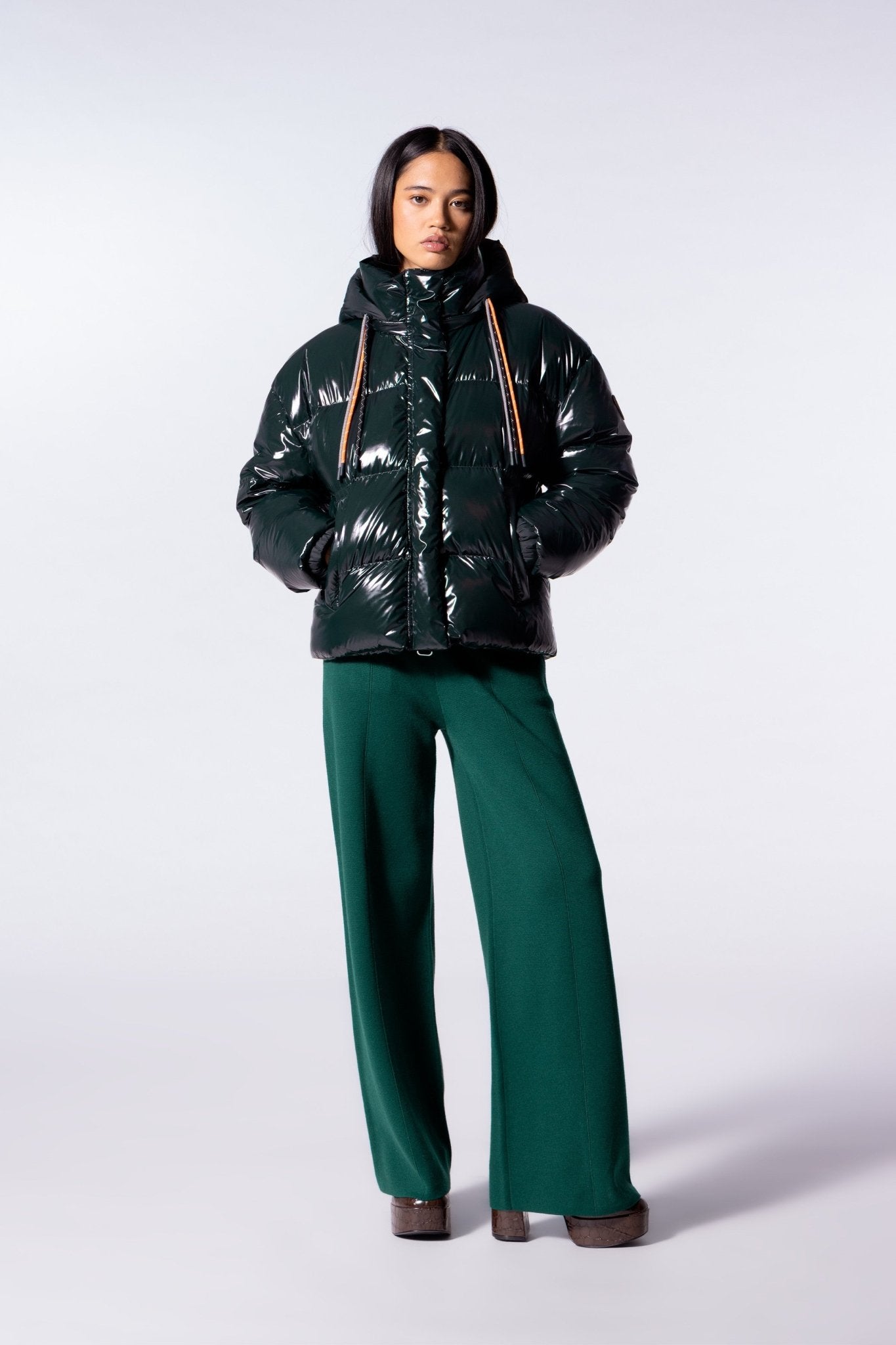 Doudoune courte brillante Lili Bright