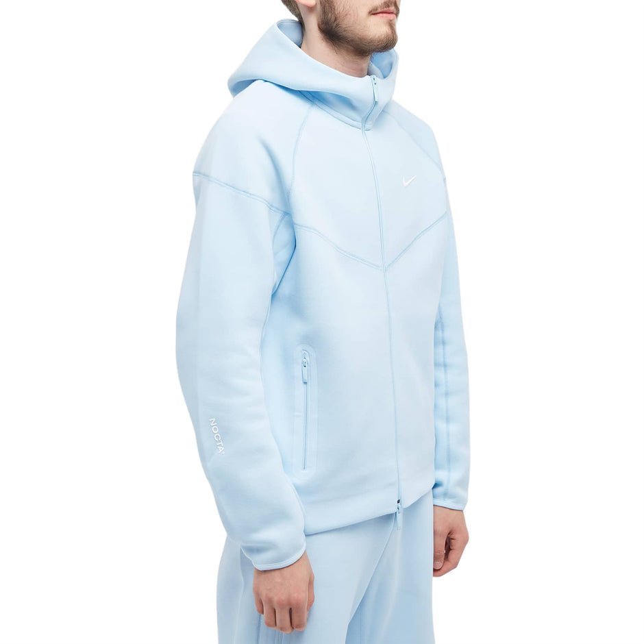 NK Tech Fleece Blue Zip-Up Ensemble (Bas + Haut)