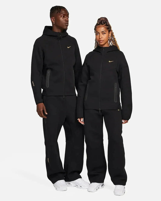 NK Tech Fleece Blue Zip-Up Ensemble (Bas + Haut)