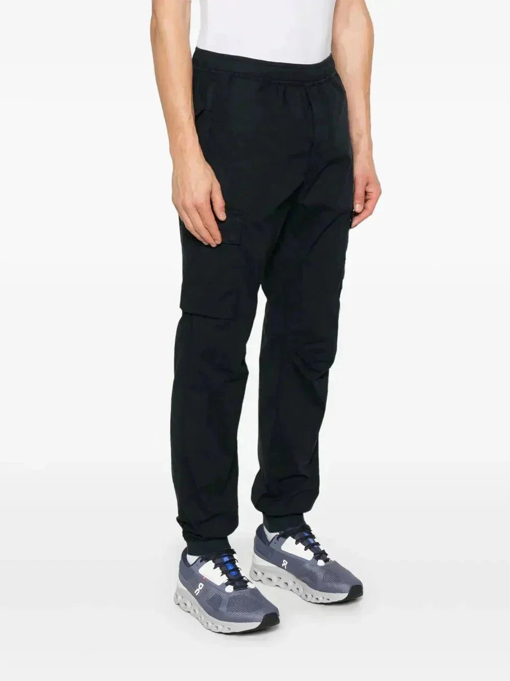 Stone cargo track pants