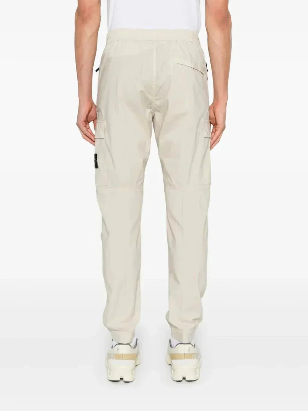 Stone cargo track pants
