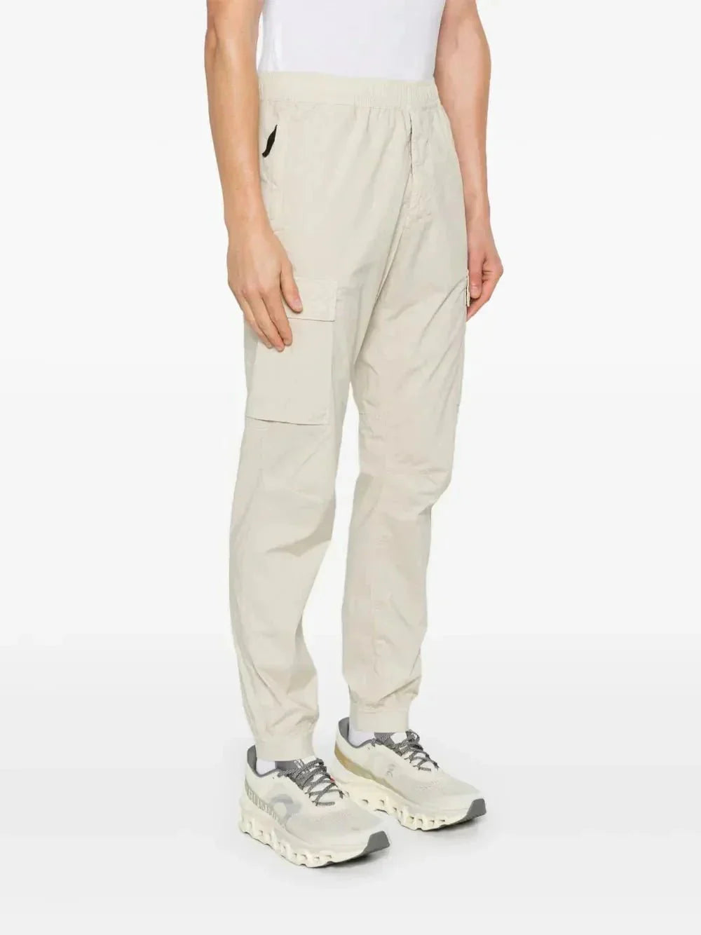 Stone cargo track pants