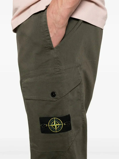 Stone pantalon cargo à patch Compass